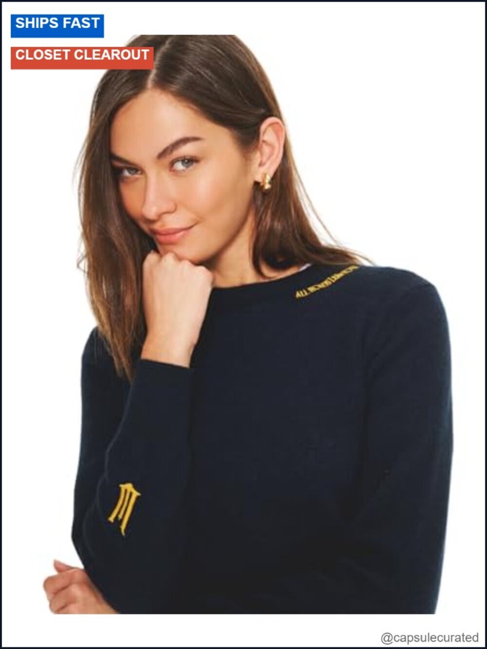 Limited Edition 100% Cashmere Crewneck Pullover Sweater